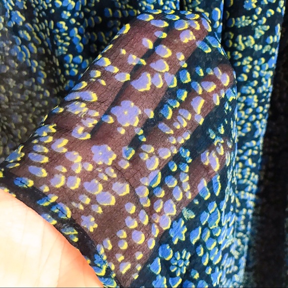 🦋 FREE PEOPLE NAVY NEON GREEN PANTS! - Picture 10 of 11